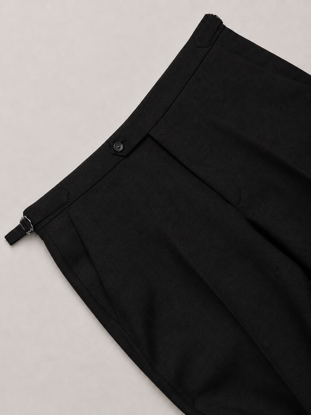 Jet Black Linen Trousers