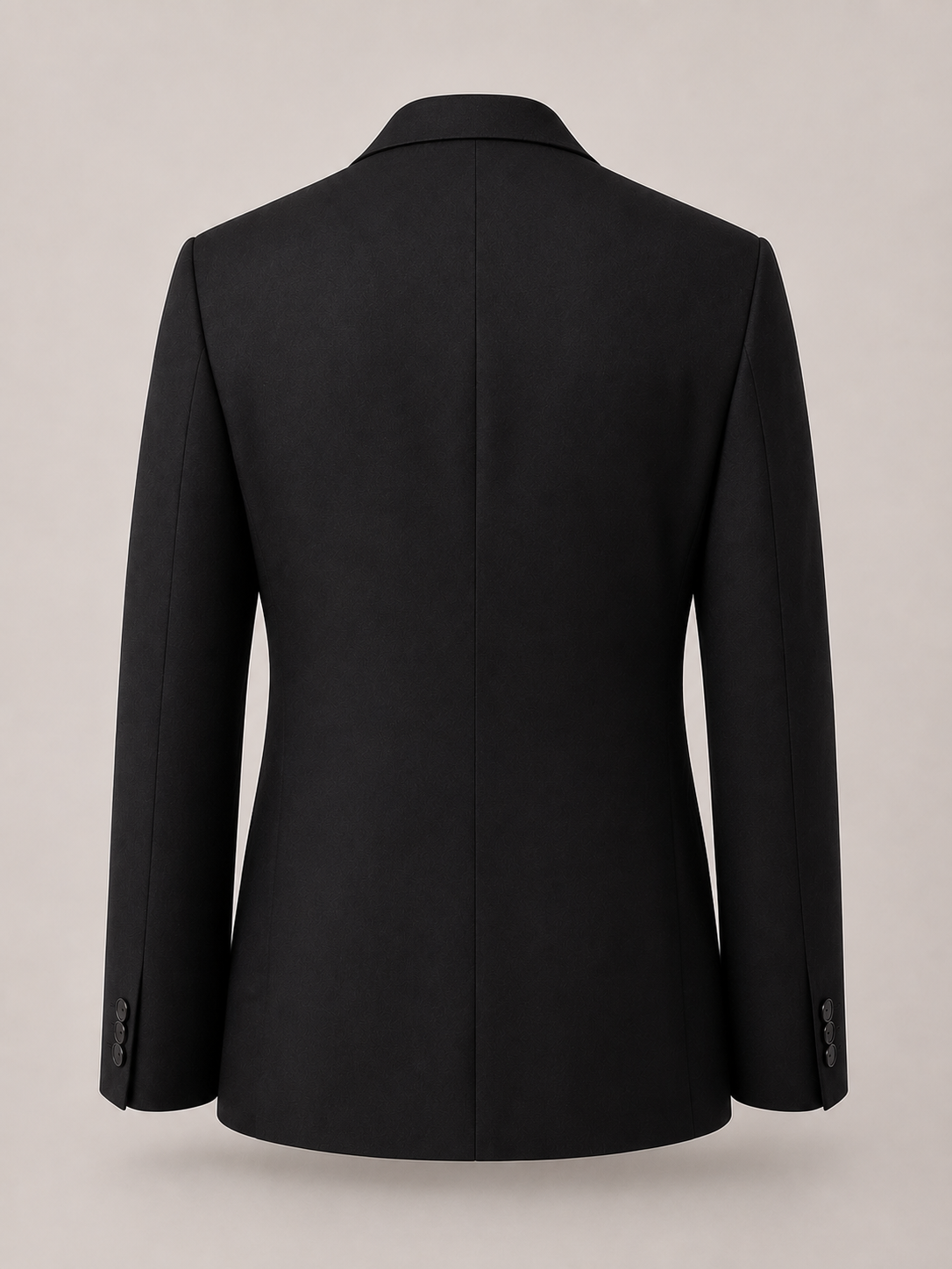 Tenzin Jet Black Peak Lapel Tuxedo Blazer