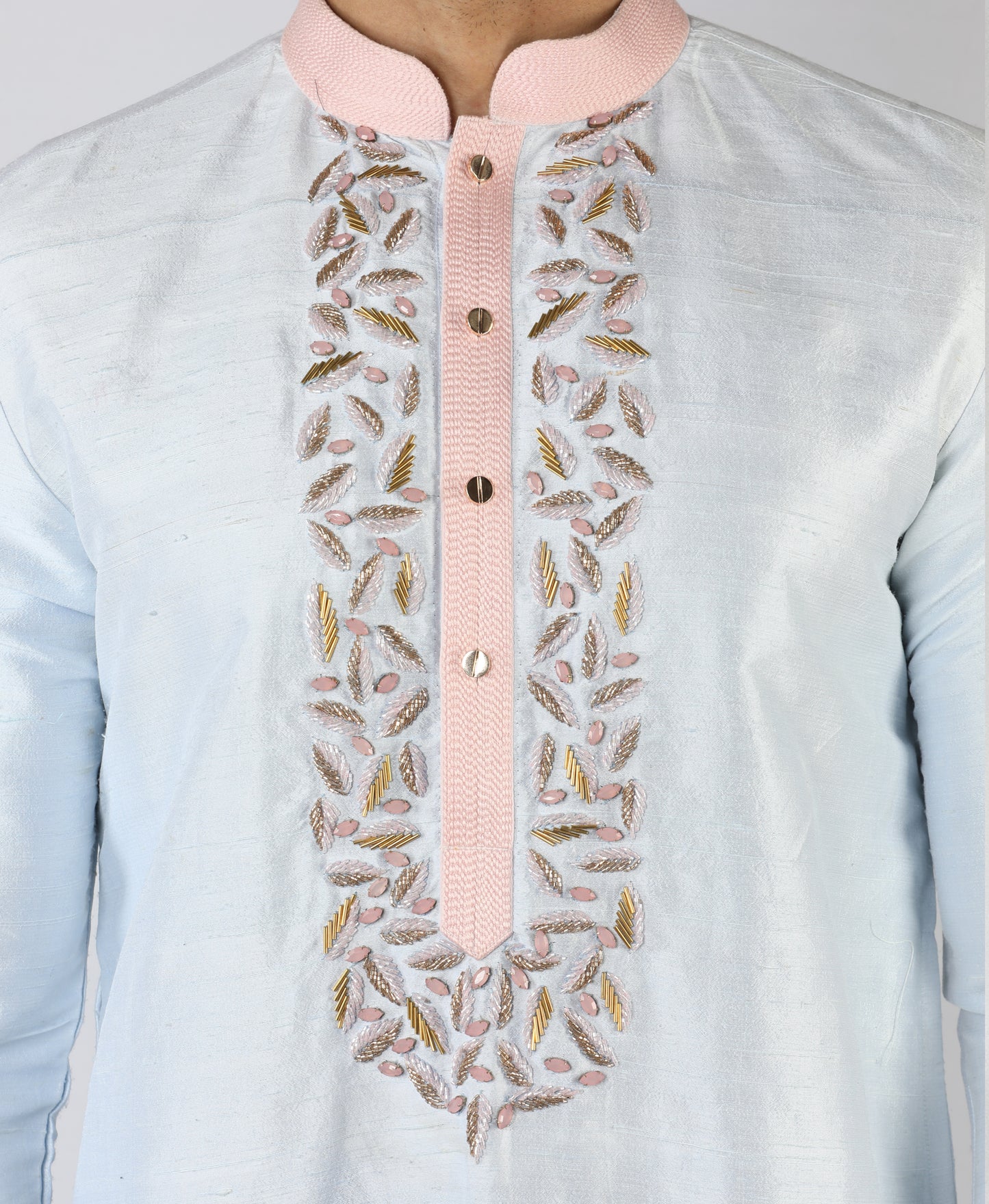 Hand embroidered kurta