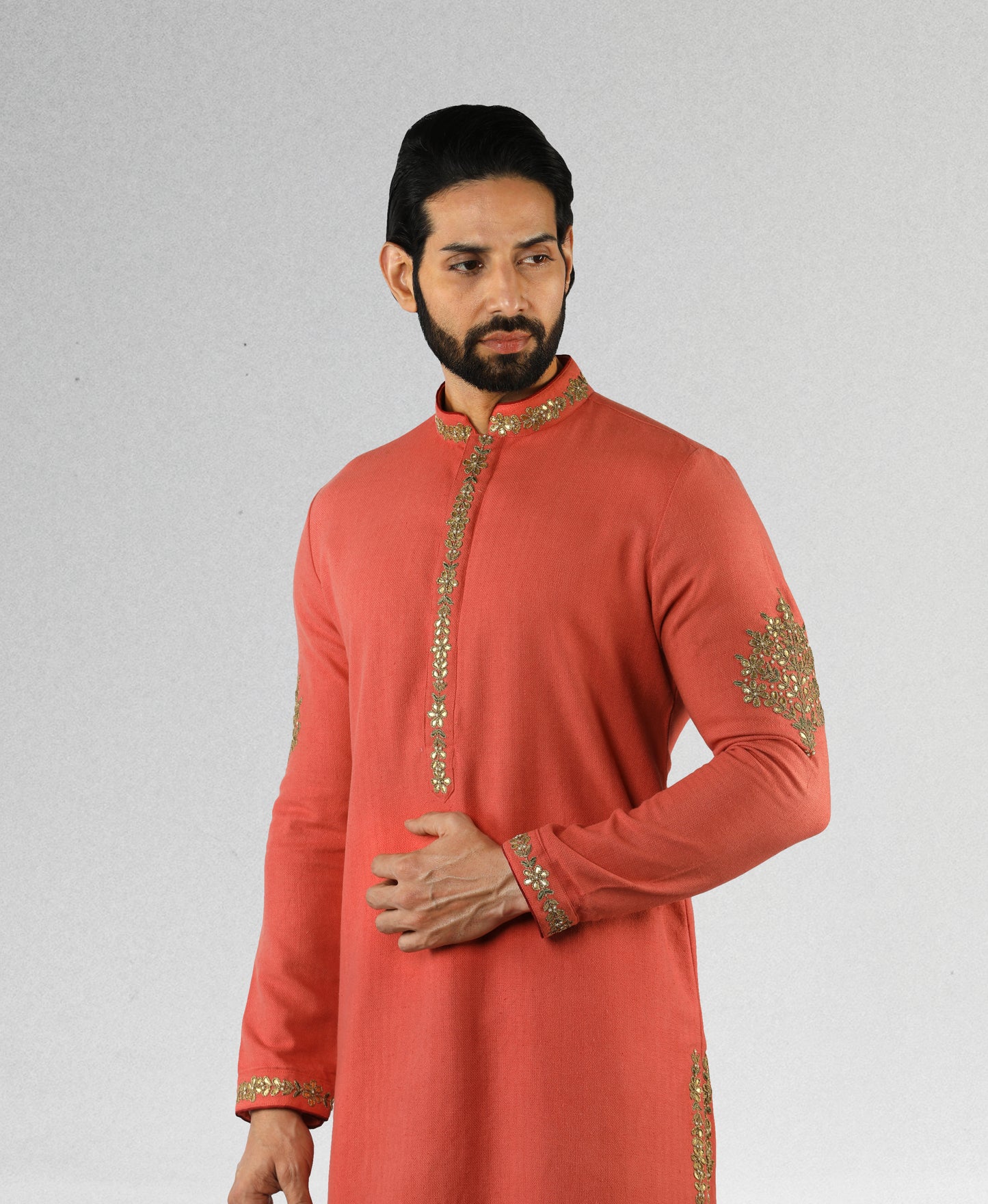 Gota Embroidered Kurta