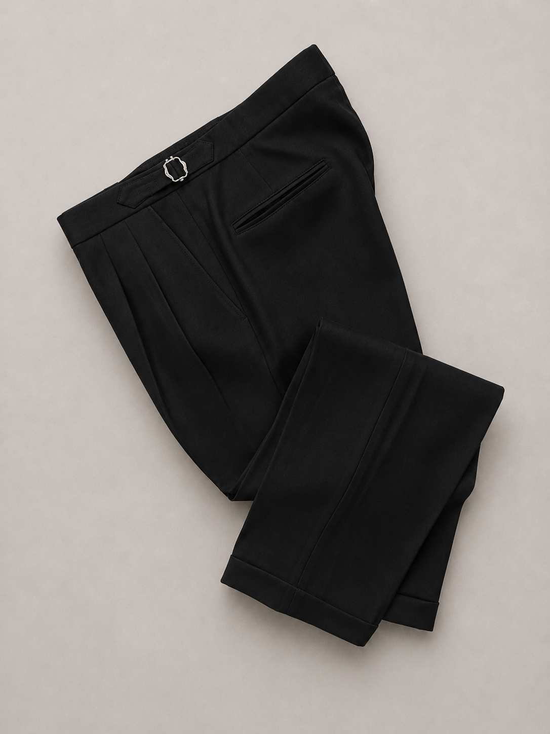Jet Black Korean Trousers