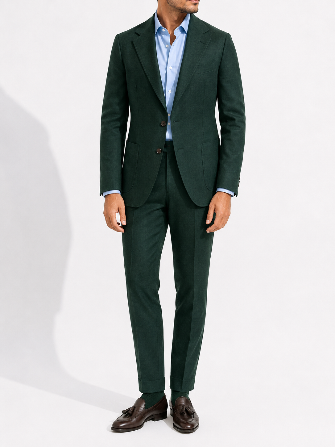 Deep Forest Green Tailored Blazer