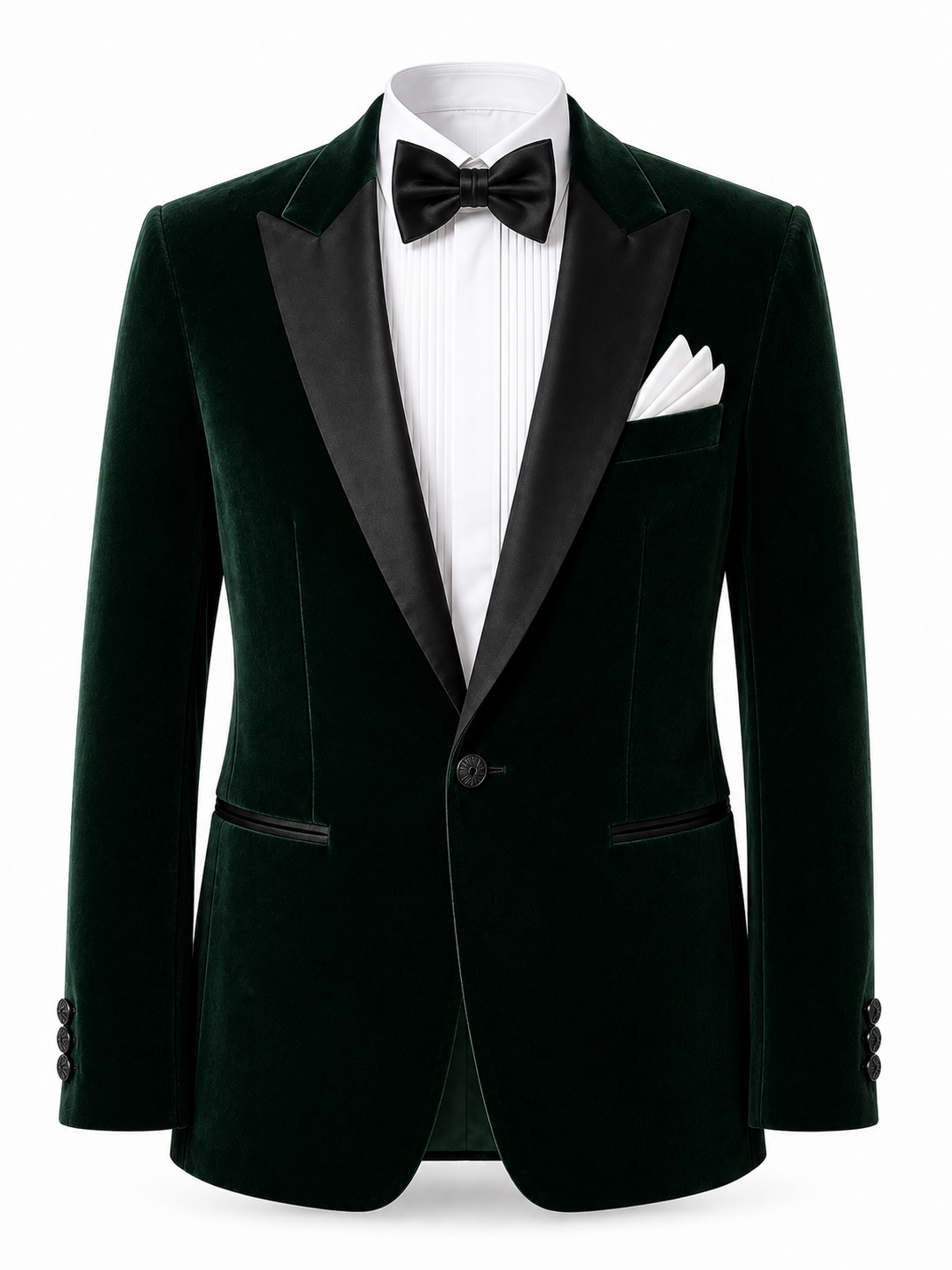 Emerald Velvet Tuxedo Blazer