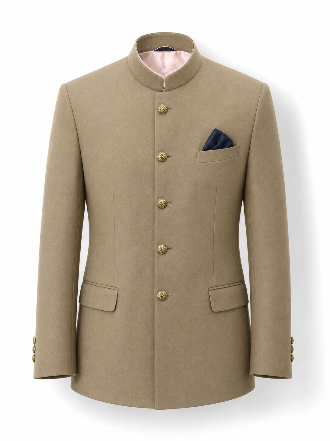 Sandstone Beige Bandhgala