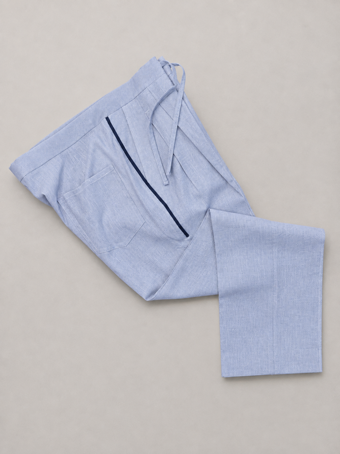 Ice Lilac Linen Blend Lounge Trousers