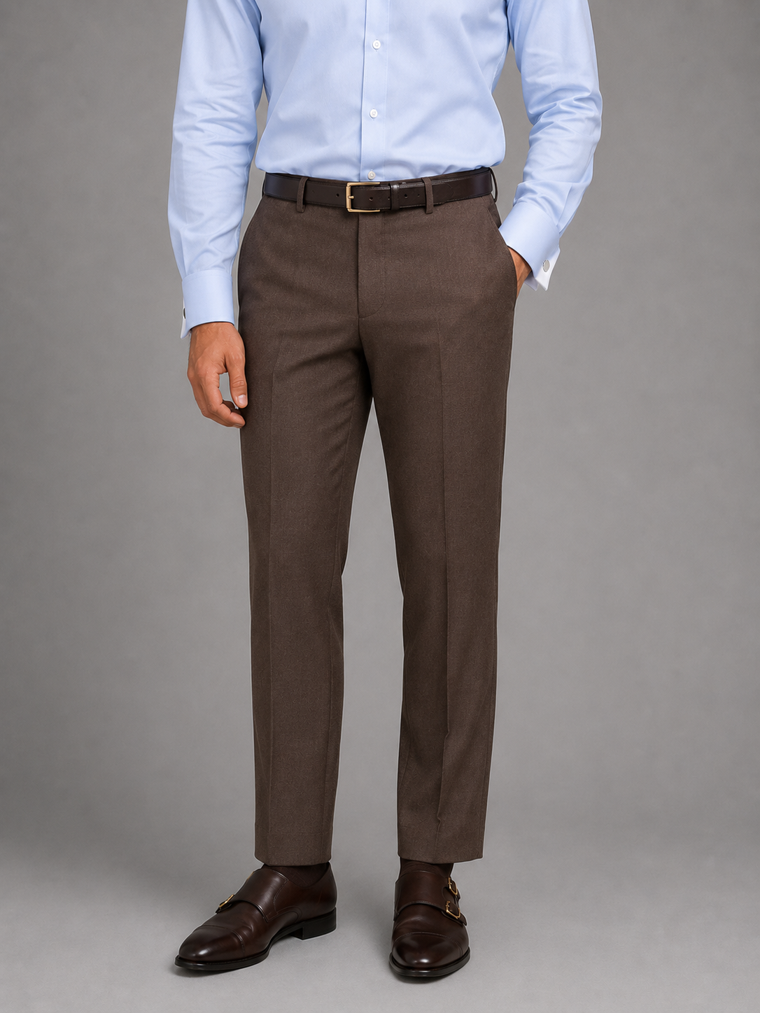 Chocolate Brown Tailored Trouser