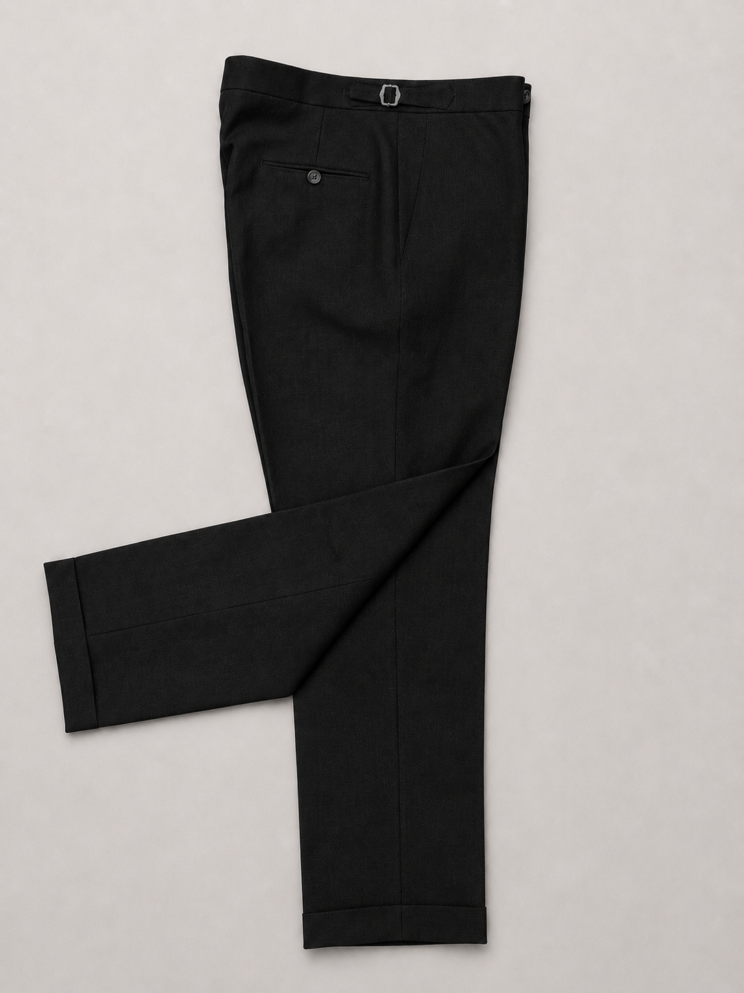 Jet Black Linen Trousers