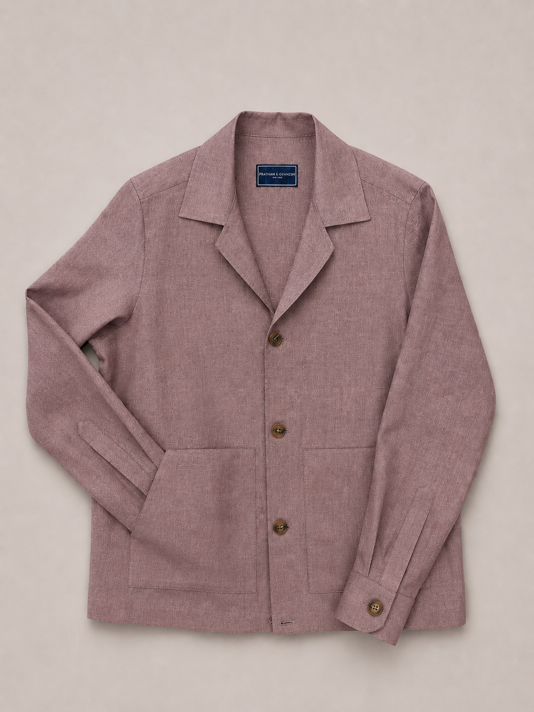 Dusty Pink Linen Shacket