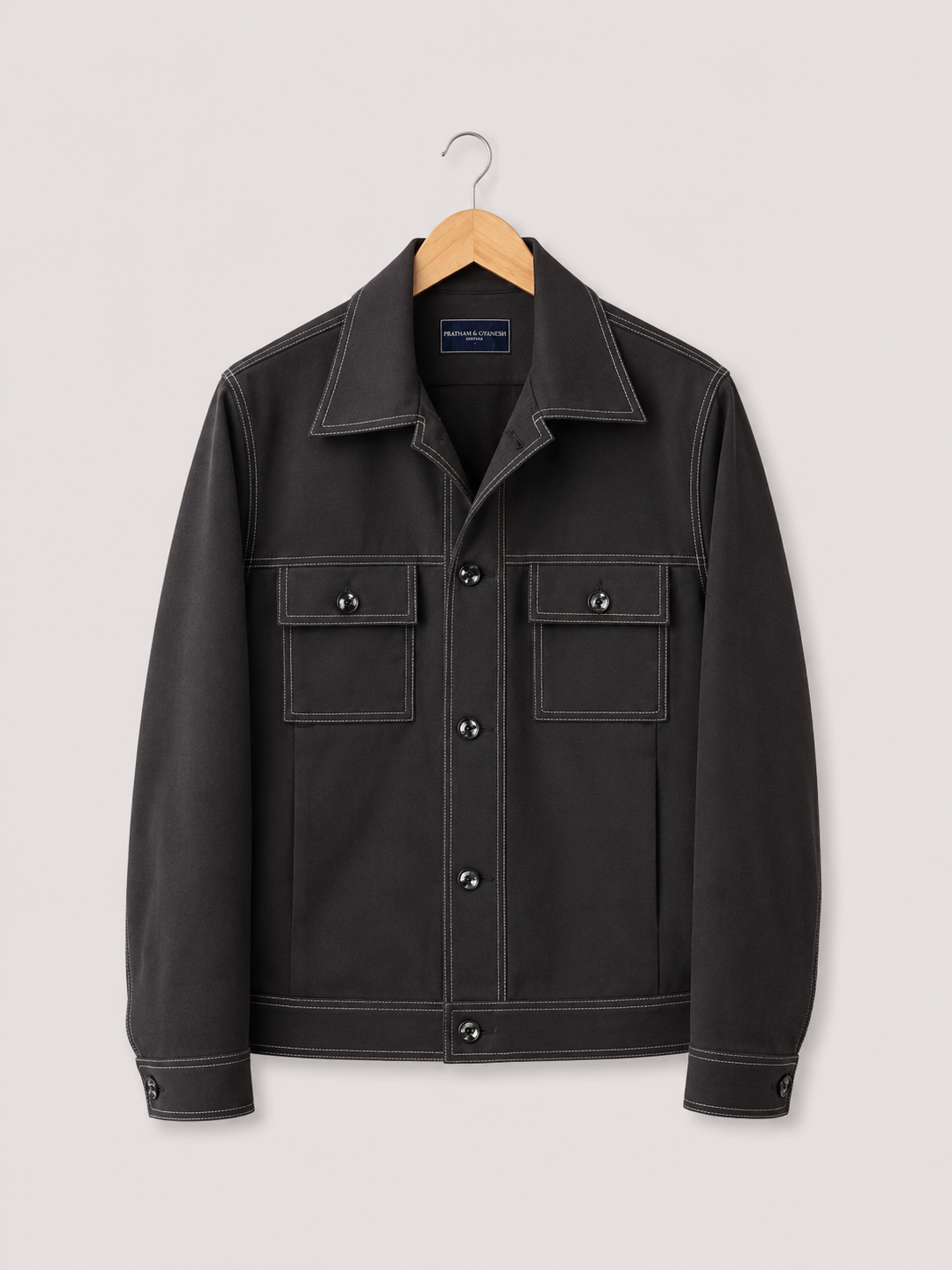 Jet Black Utility Shacket
