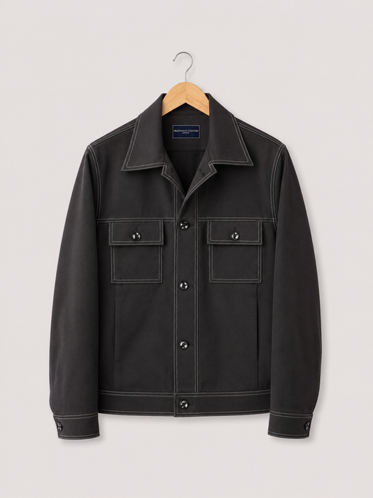 Jet Black Utility Shacket