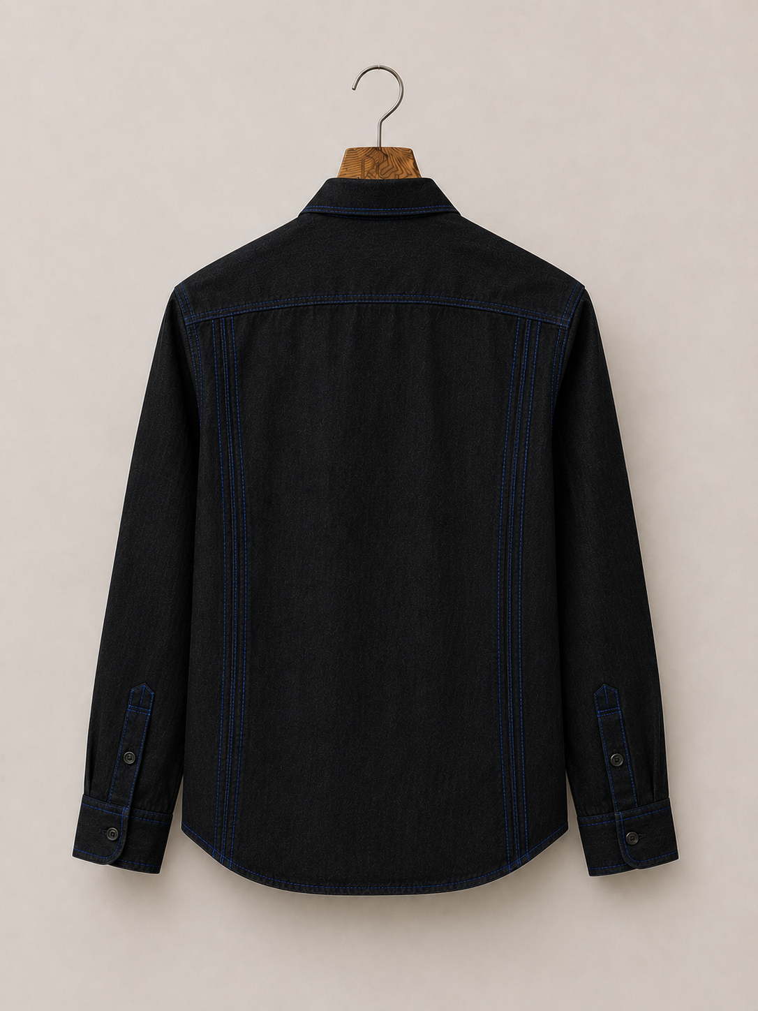 Midnight Black Denim Shirt