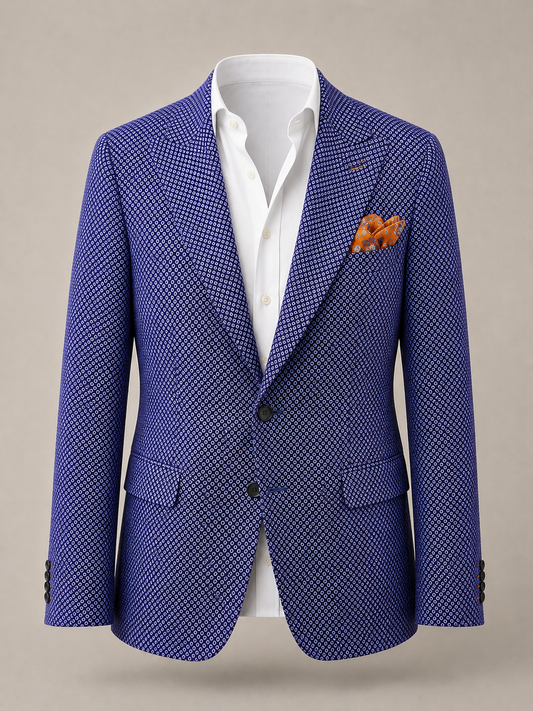 Azure Mosaic Dinner Blazer