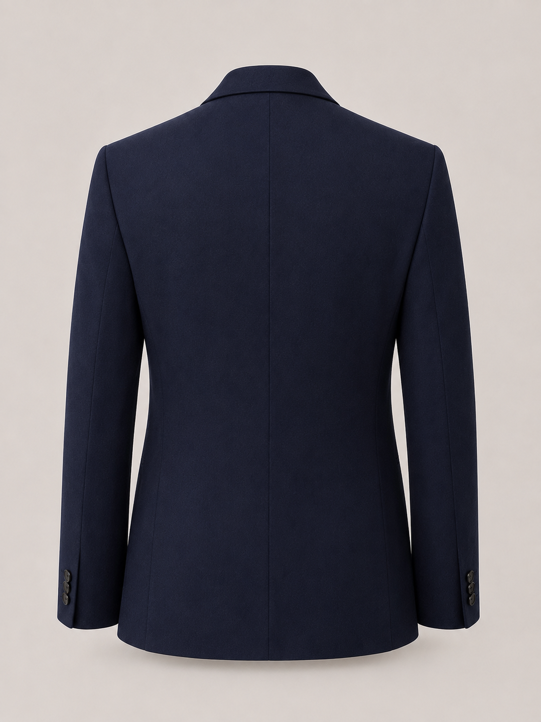 Teizin Navy Blue Peak Lapel Tuxedo Blazer