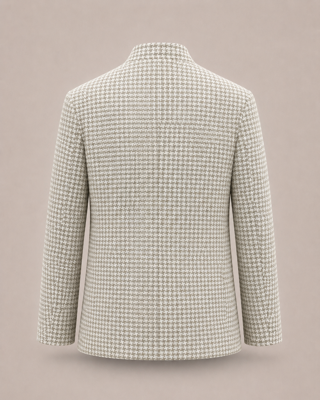 Windsor Houndstooth Matka Silk Bandhgala