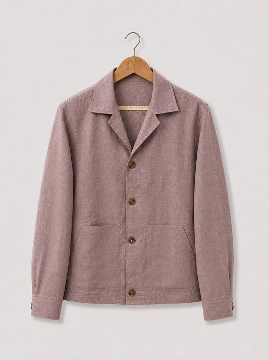 Dusty Pink Linen Shacket