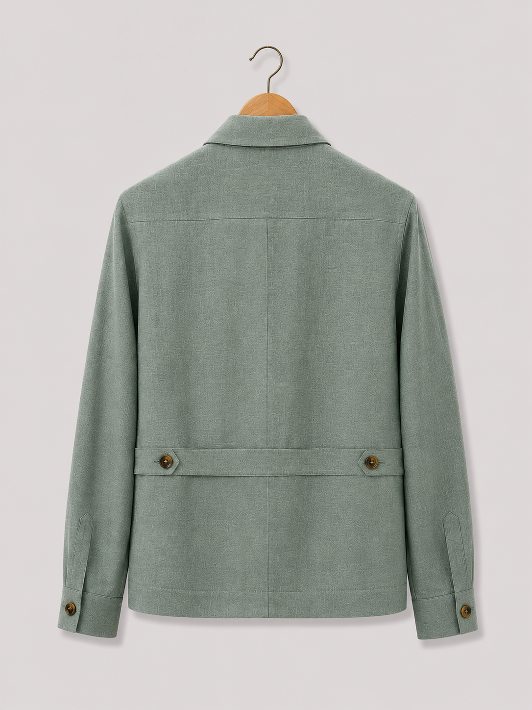 Light Sage Green Linen Shacket