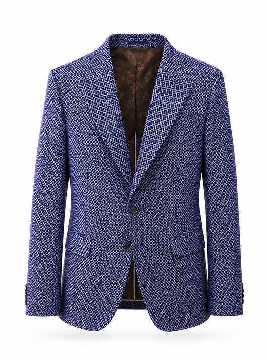 Azure Mosaic Dinner Blazer