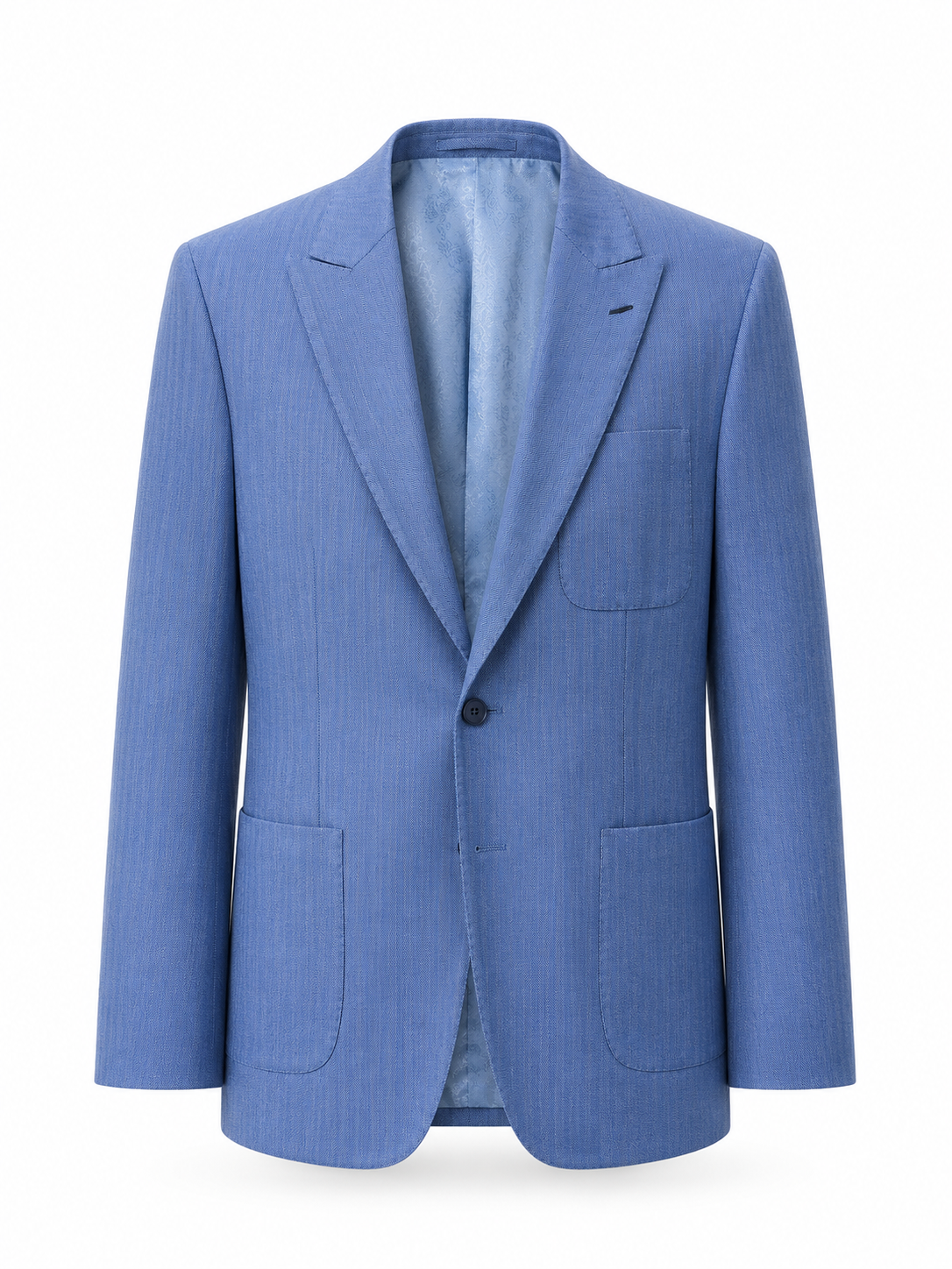 Azure Merino Wool Blazer