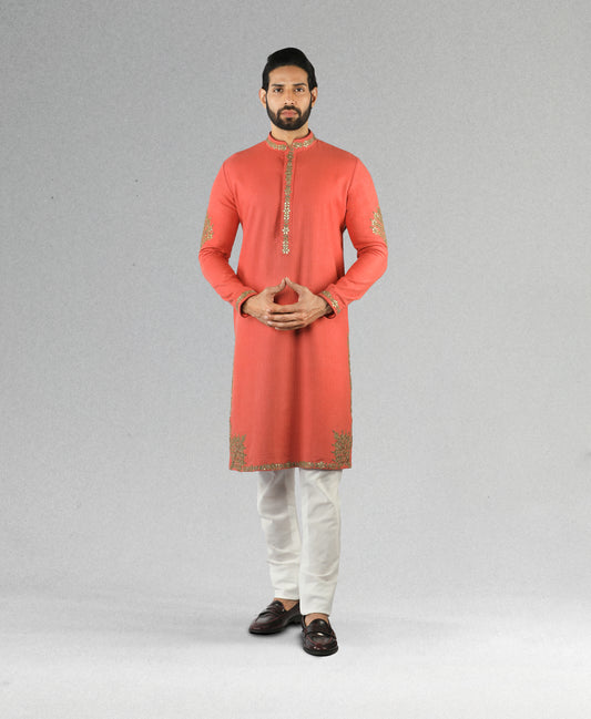 Gota Embroidered Kurta