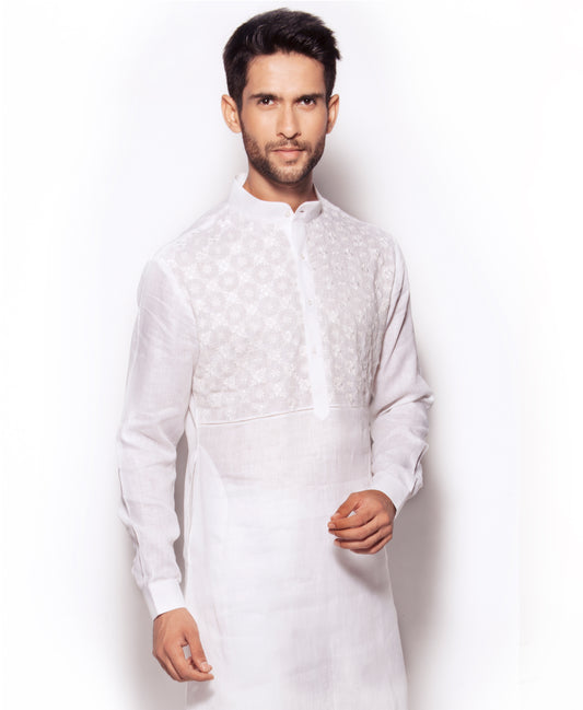 White Linen Kurta