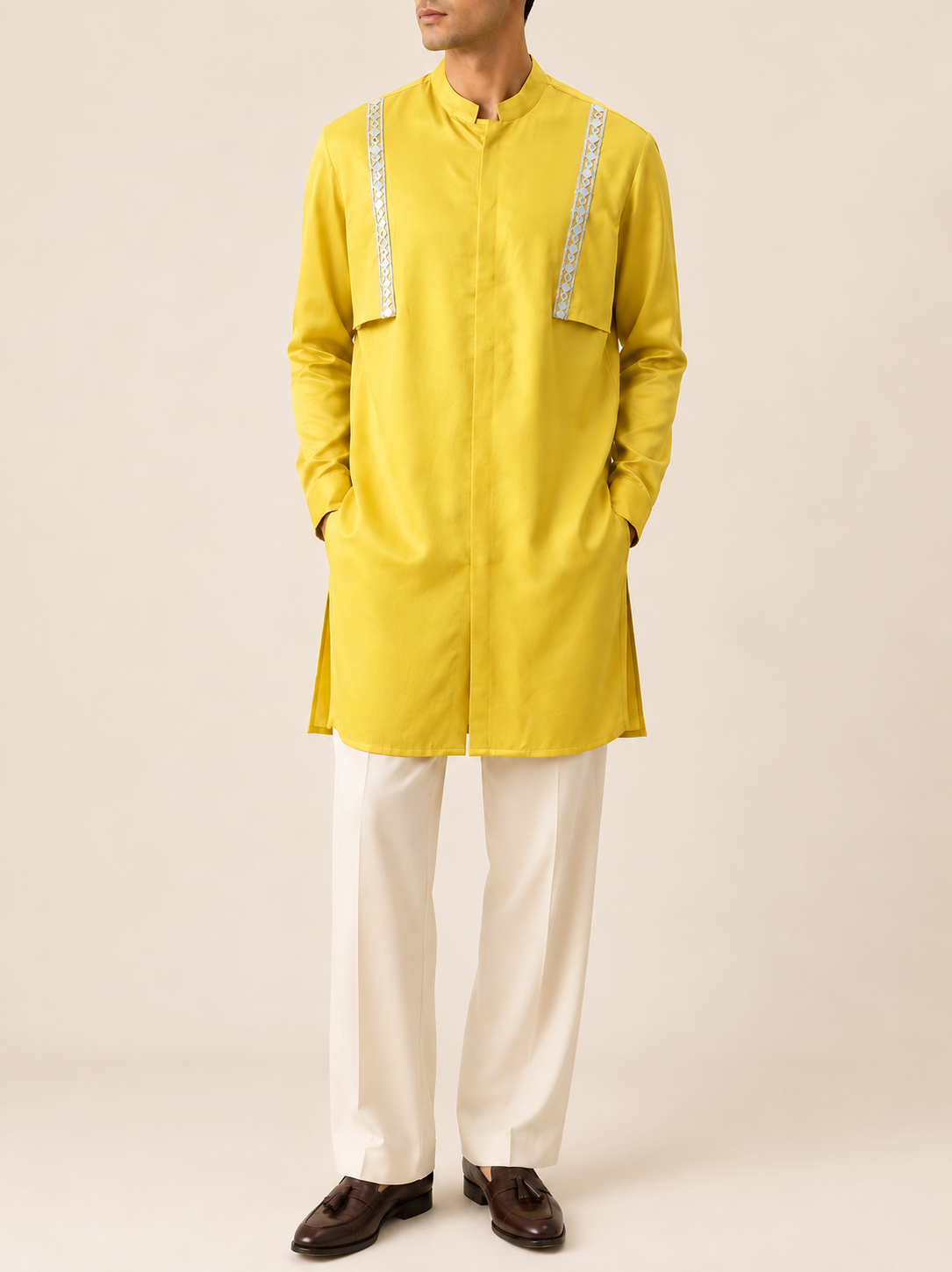 Marigold Silk Kurta