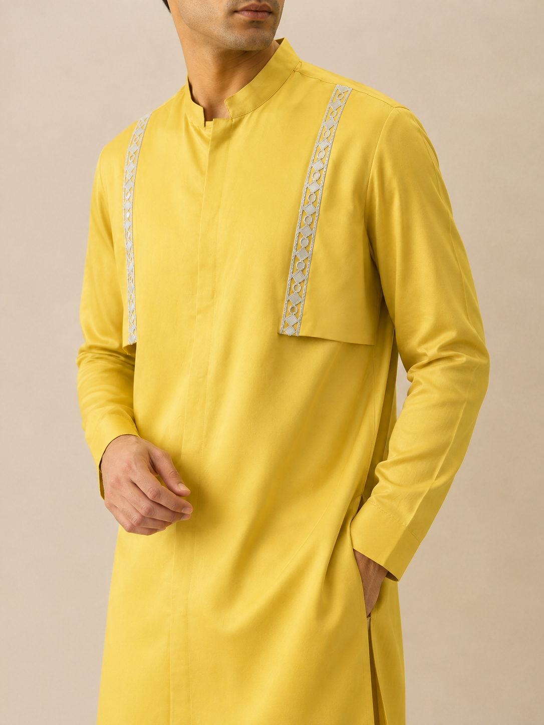 Marigold Silk Kurta