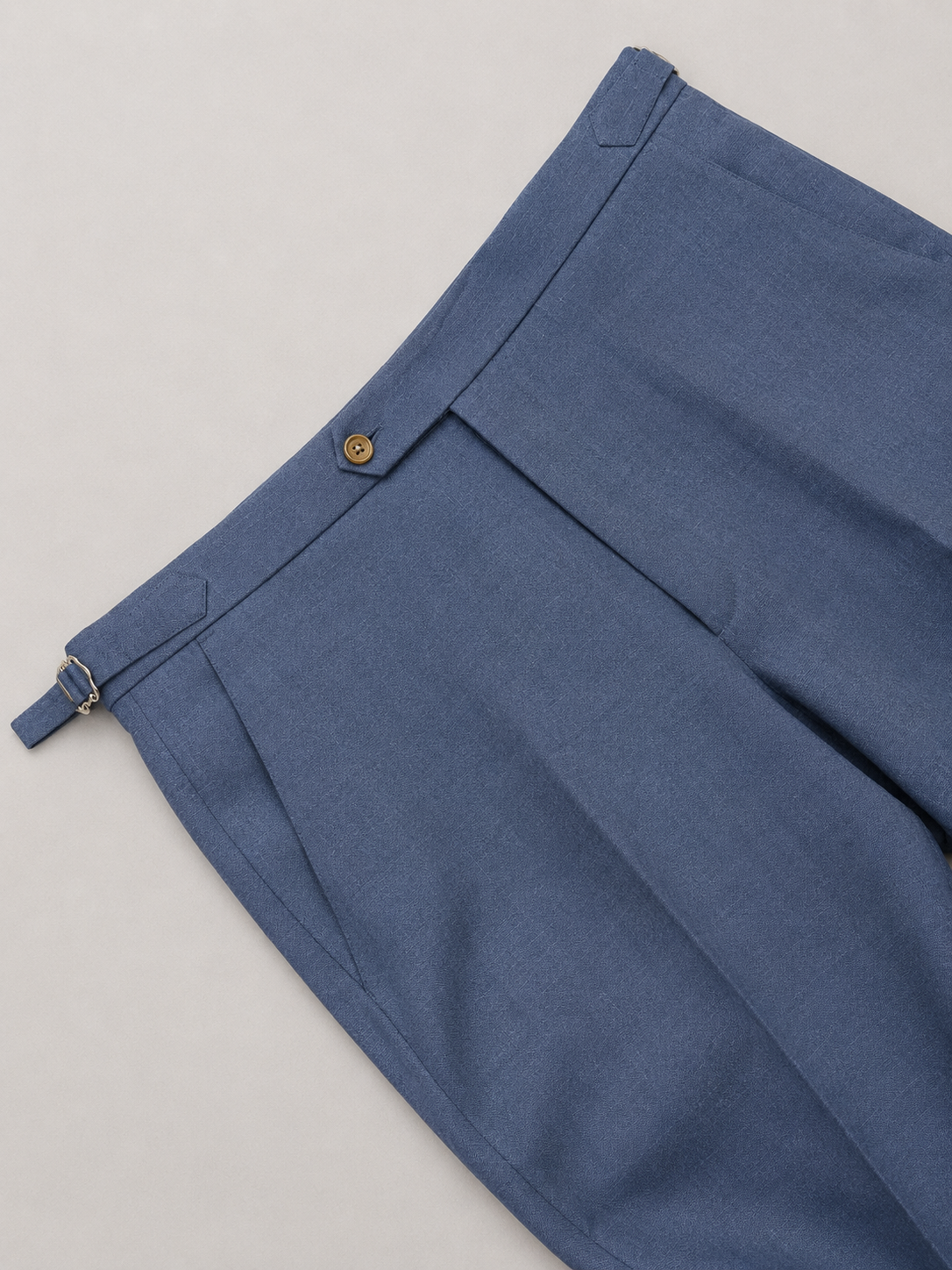 Azure Blue Linen Trouser