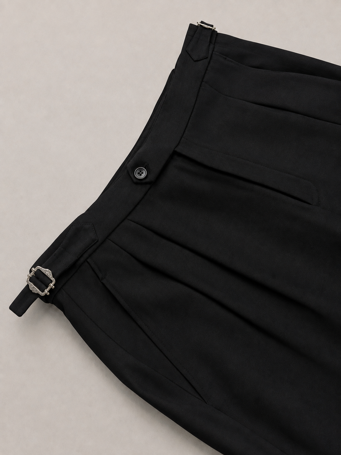 Jet Black Korean Trousers