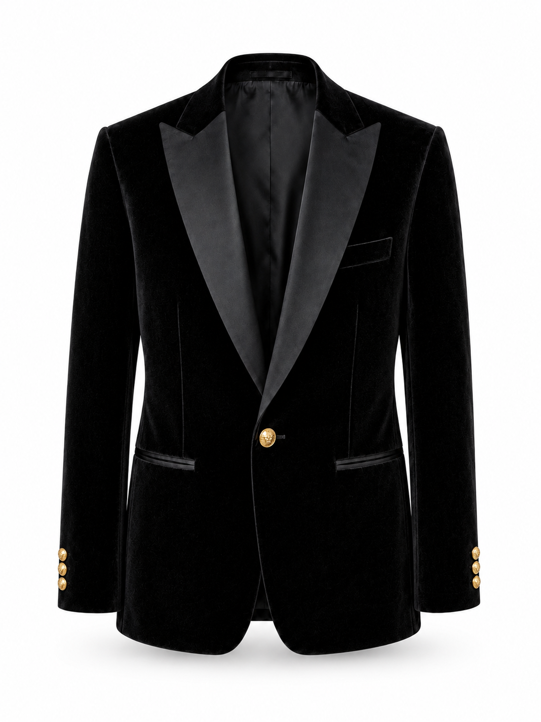 Midnight Noir Velvet Tuxedo Blazer