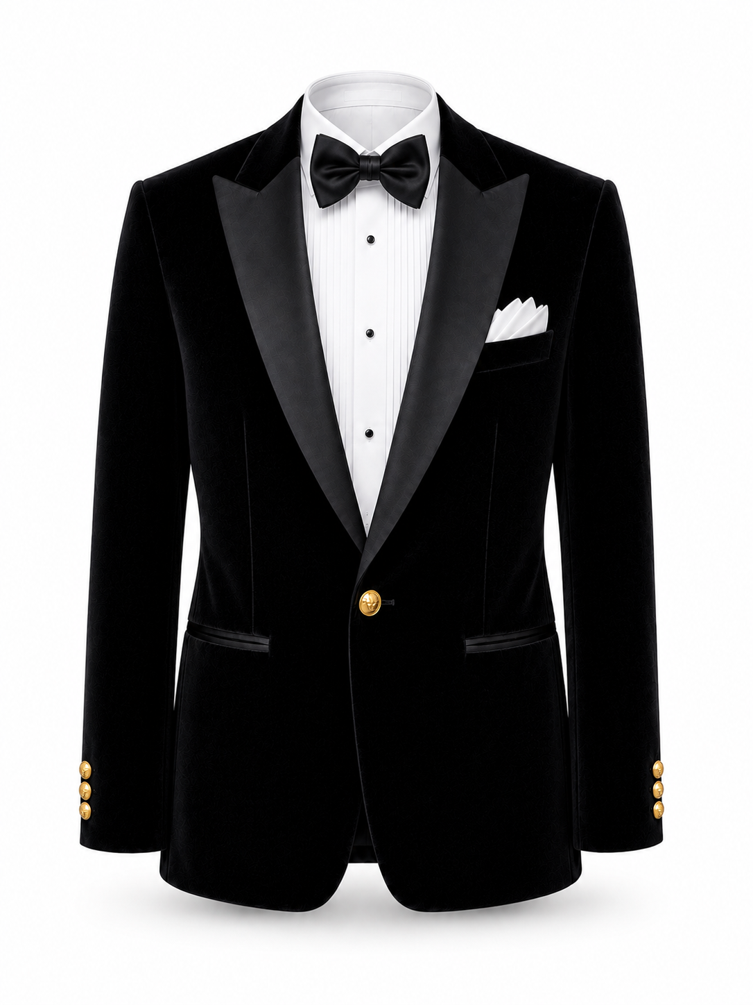 Midnight Noir Velvet Tuxedo Blazer