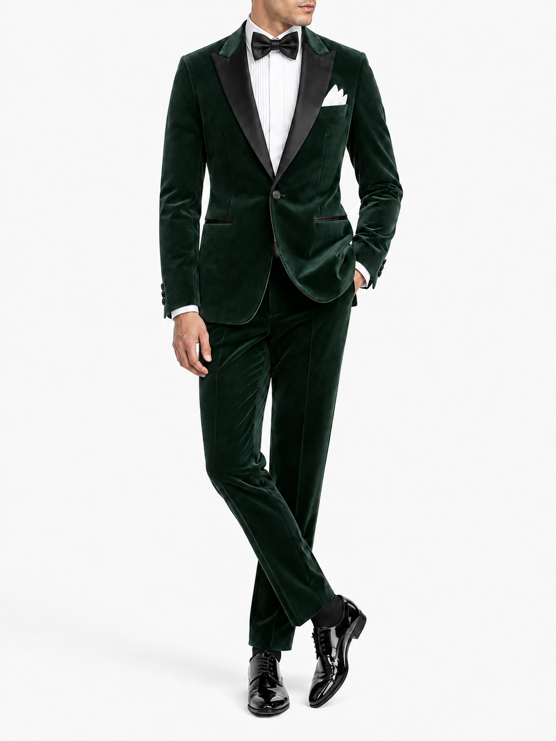 Emerald Velvet Tuxedo Blazer