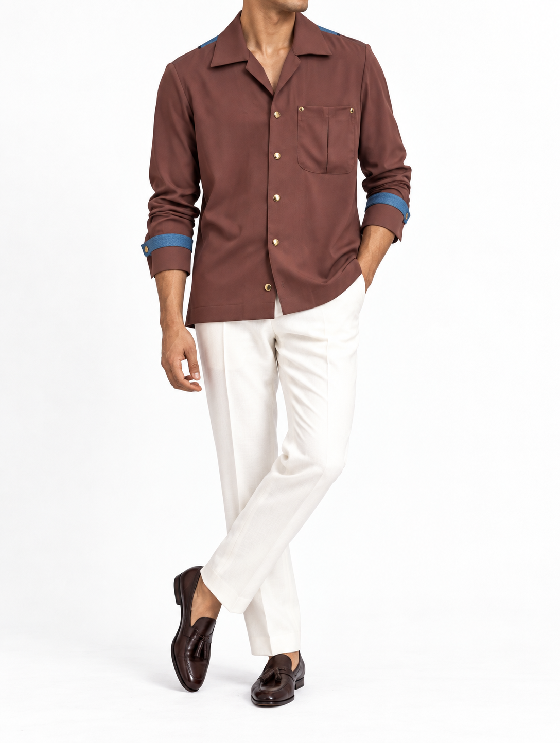 Brown Korean Tenzin Shirt