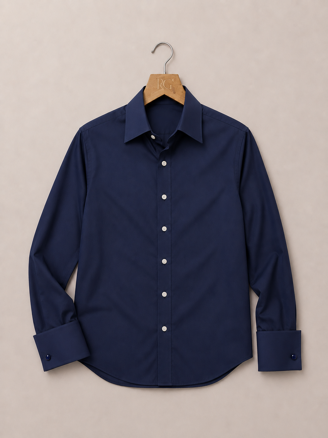Midnight Navy French Cuff Shirt