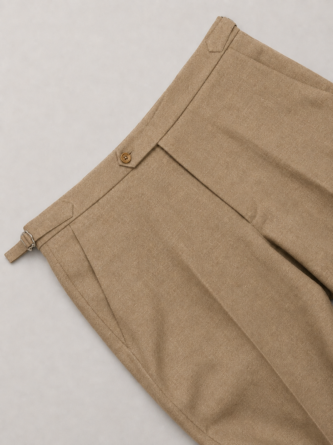Deep Beige Linen Trouser