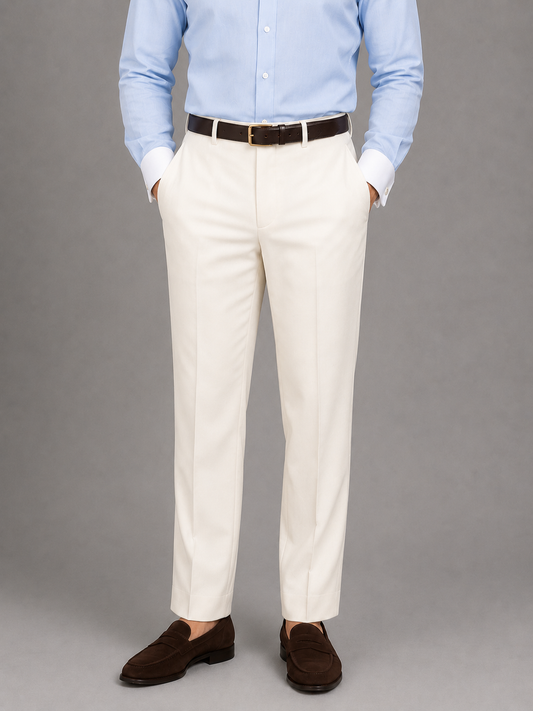 Ivory Classic Tailored Trouser