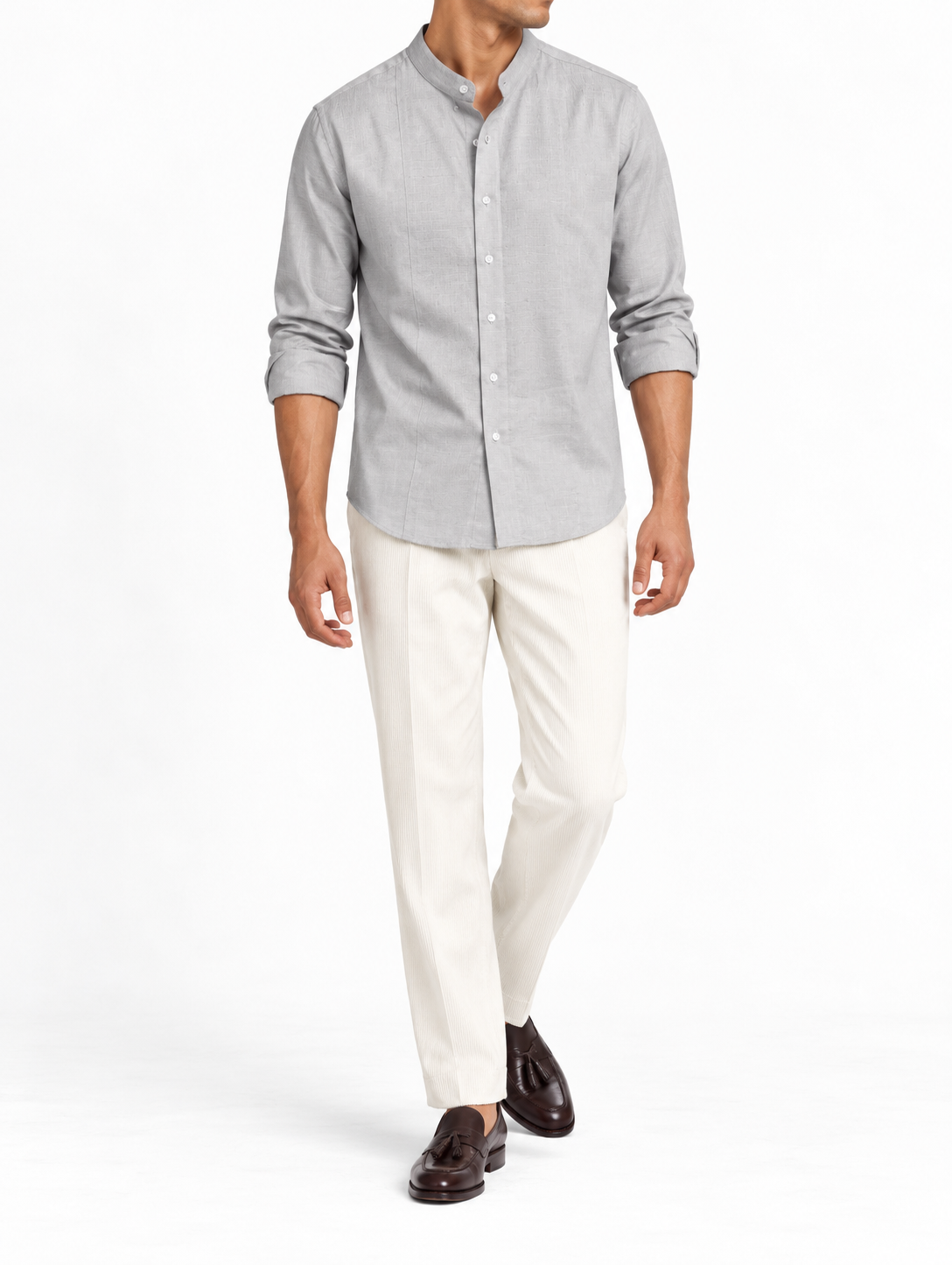 Light Grey 60 Lea Linen Shirt