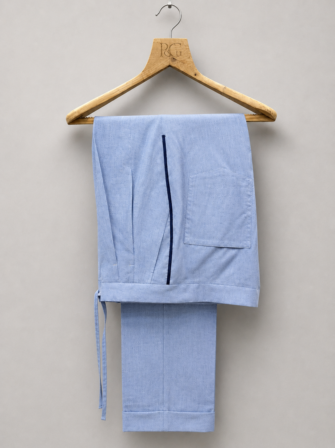 Ice Lilac Linen Blend Lounge Trousers