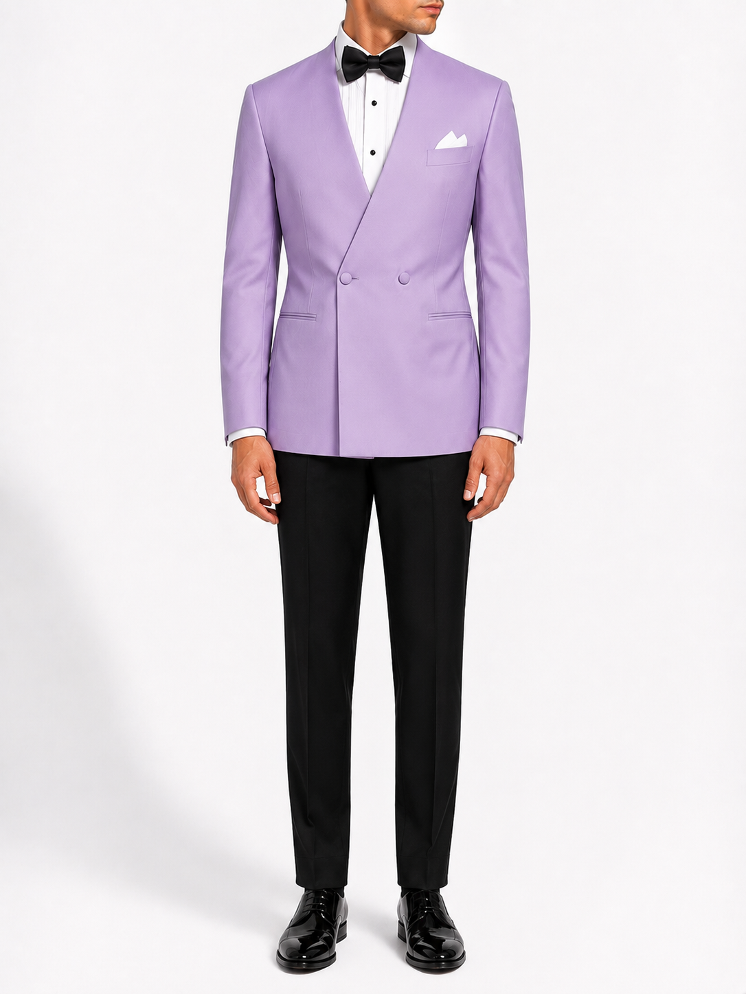 Lavender Double-Breasted Tuxedo