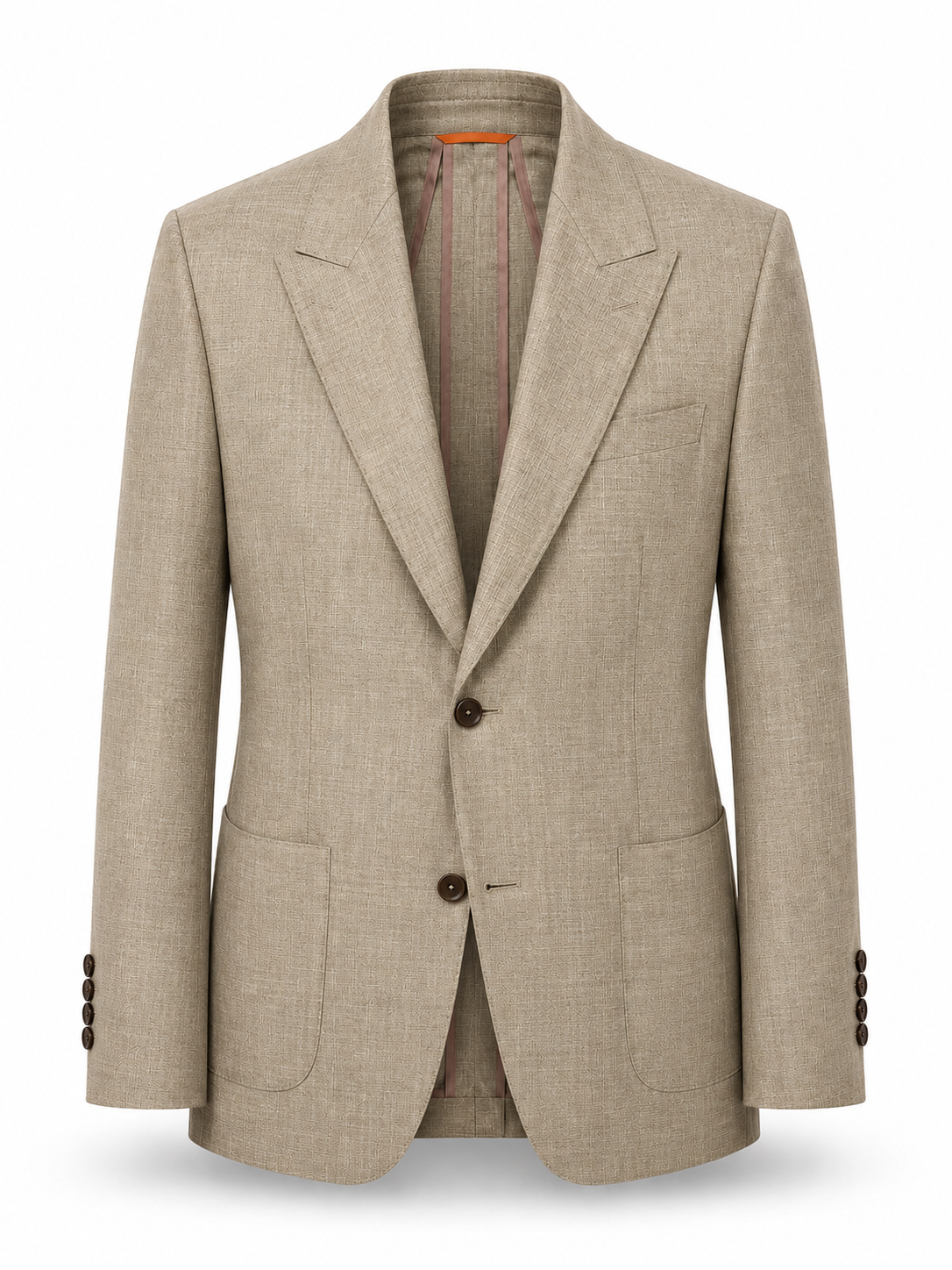 Natural Sand Unlined Linen Blazer