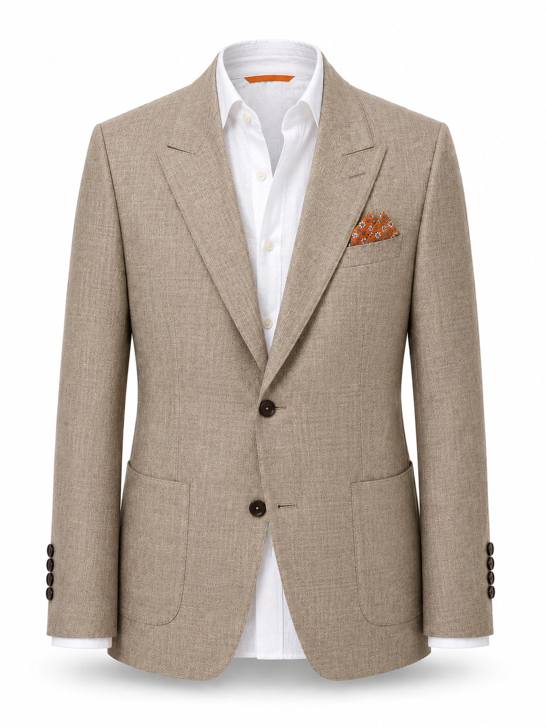 Natural Sand Unlined Linen Blazer