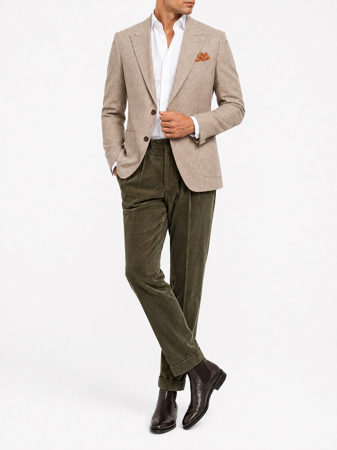 Natural Sand Unlined Linen Blazer