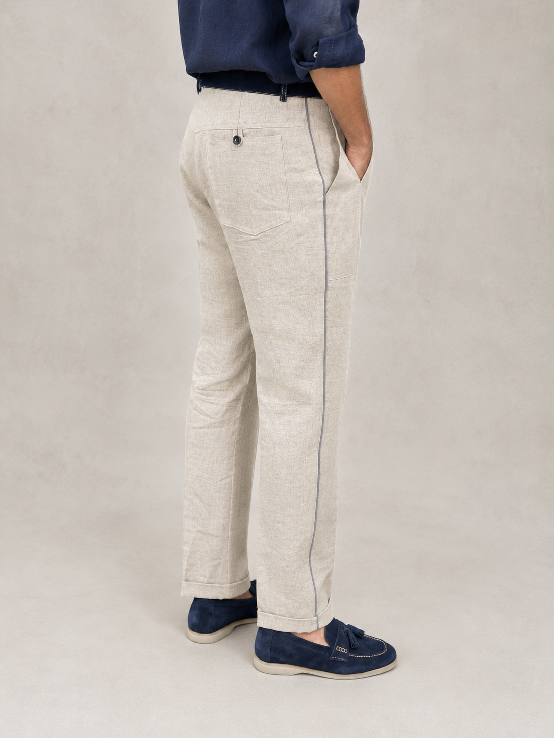 Natural Linen Lounge Trousers