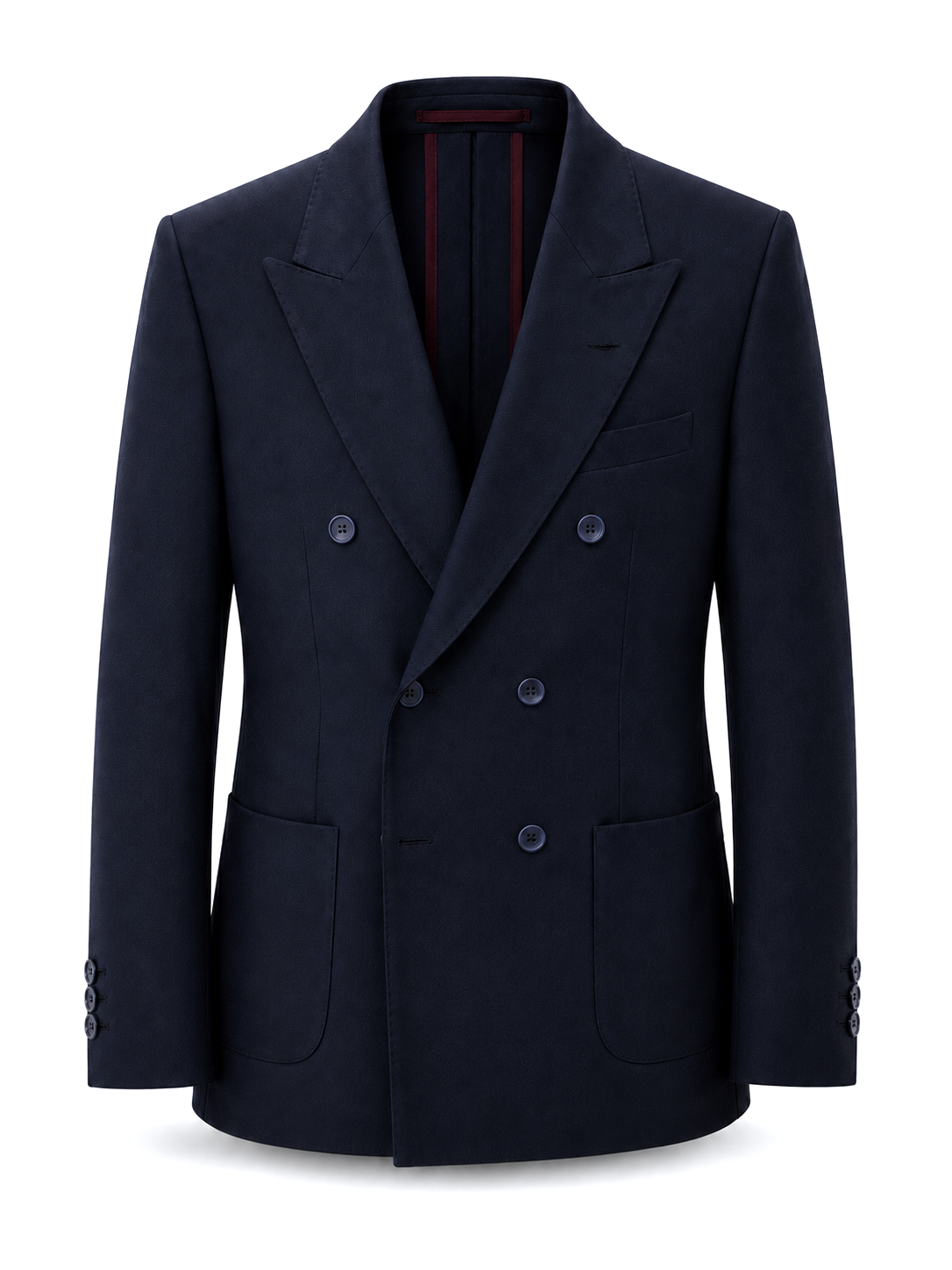 Midnight Navy Double-Breasted Blazer