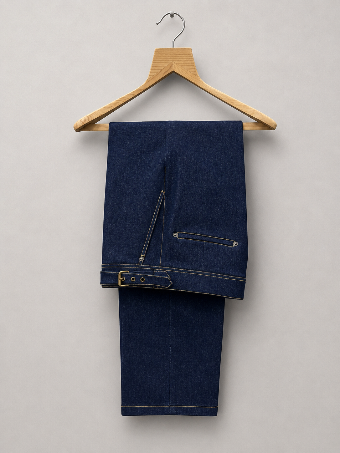 Midnight Blue Gurkha Denim Trousers