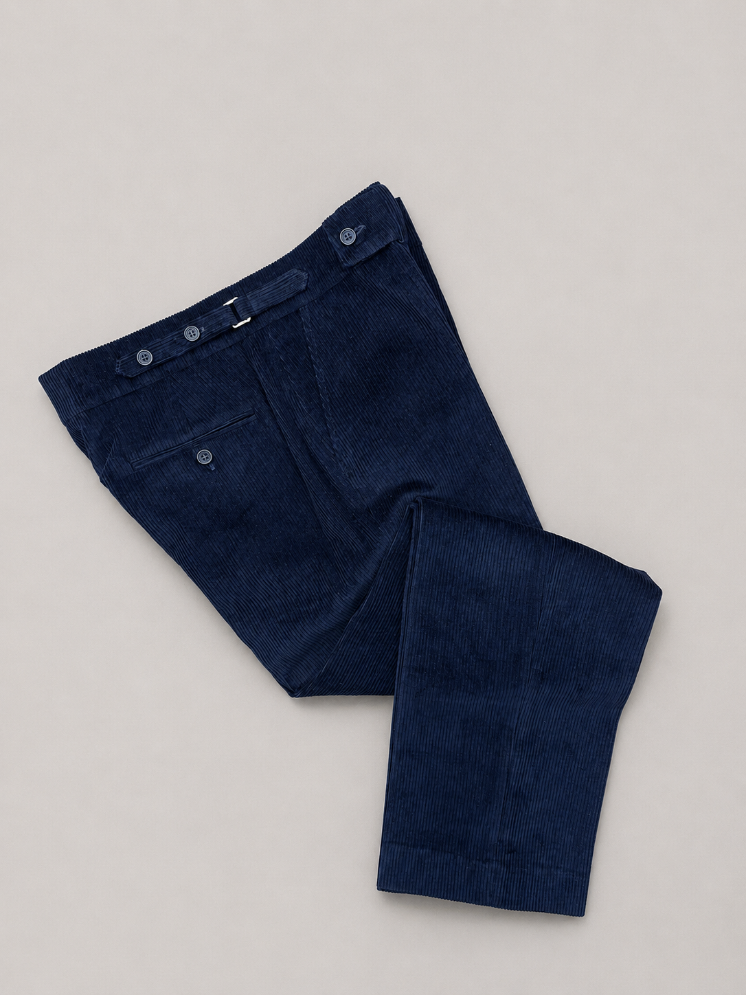 Midnight Navy Corduroy Gurkha Trousers