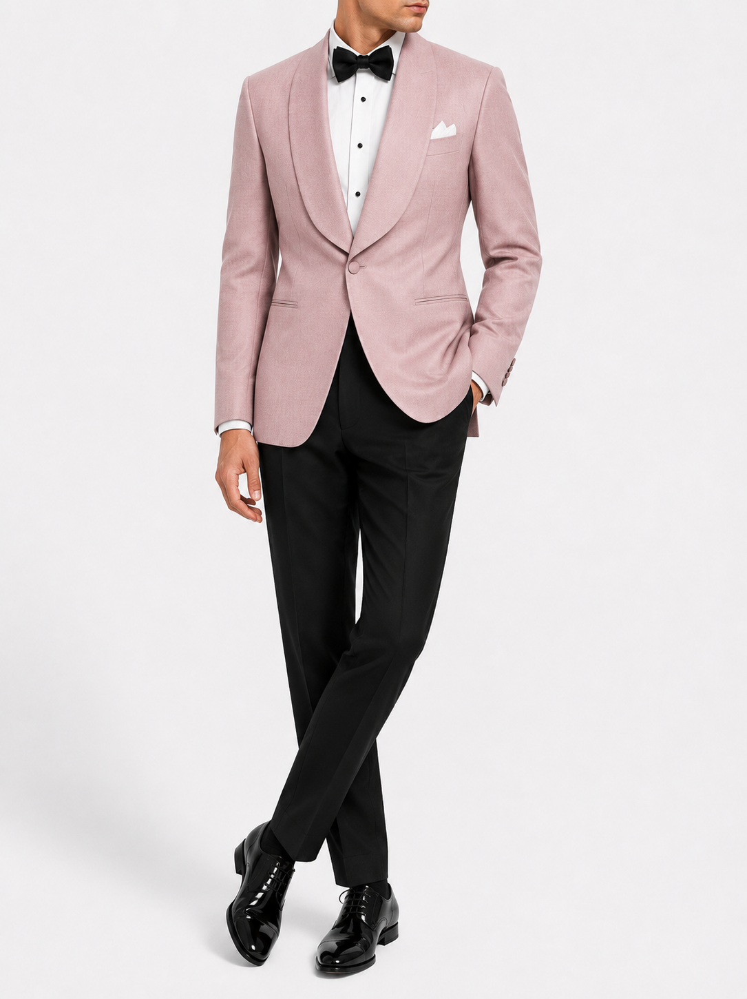 Dusty Rose Velvet Tuxedo