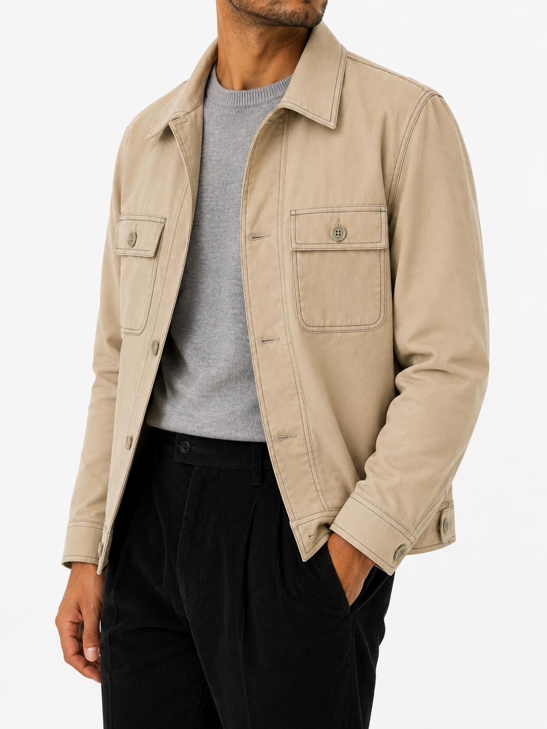 Sandstone Utility Shacket
