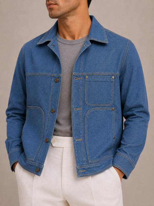 Vintage Blue Denim Shacket