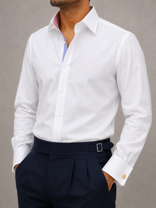 Classic White French Cuff Shirt