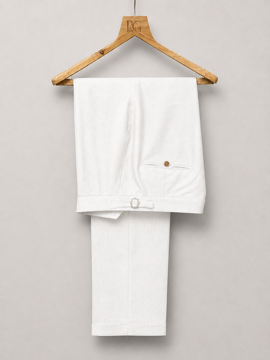 White Linen Trousers